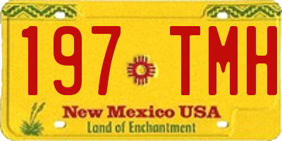 NM license plate 197TMH