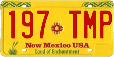 NM license plate 197TMP