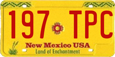 NM license plate 197TPC