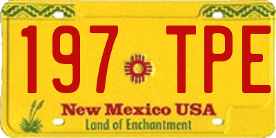 NM license plate 197TPE