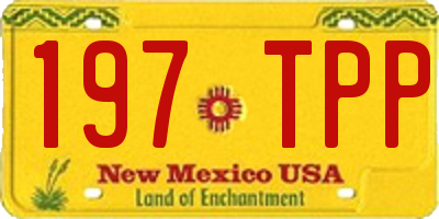 NM license plate 197TPP