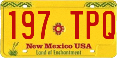 NM license plate 197TPQ
