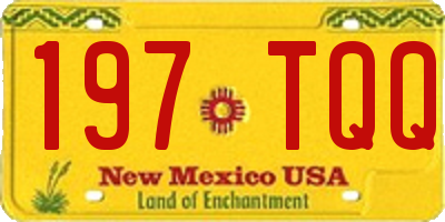 NM license plate 197TQQ