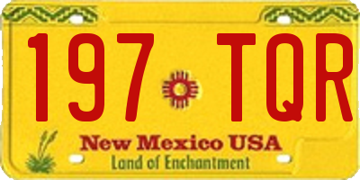 NM license plate 197TQR
