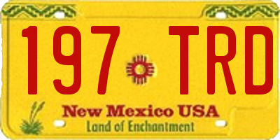 NM license plate 197TRD
