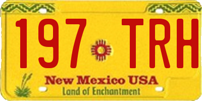 NM license plate 197TRH