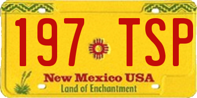 NM license plate 197TSP