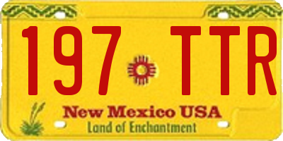 NM license plate 197TTR