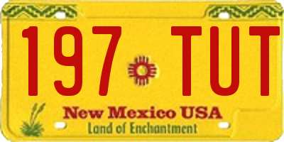NM license plate 197TUT