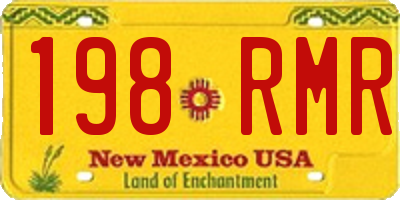 NM license plate 198RMR