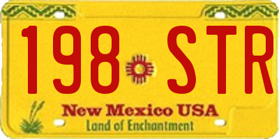 NM license plate 198STR