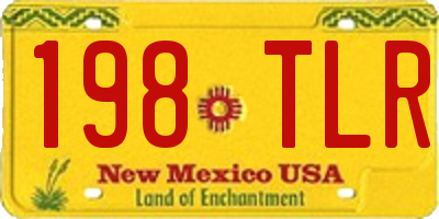 NM license plate 198TLR