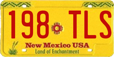 NM license plate 198TLS
