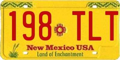 NM license plate 198TLT