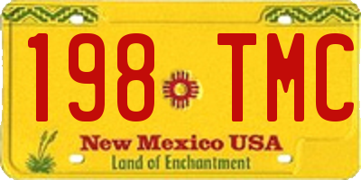 NM license plate 198TMC