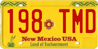 NM license plate 198TMD