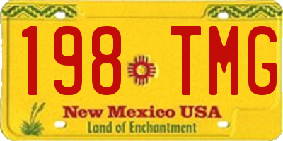 NM license plate 198TMG