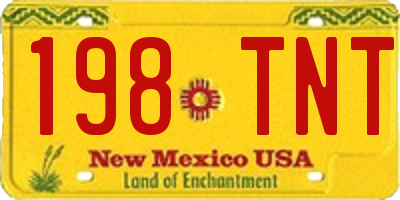 NM license plate 198TNT