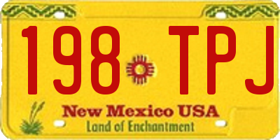 NM license plate 198TPJ