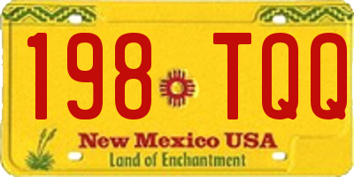 NM license plate 198TQQ