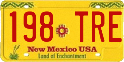 NM license plate 198TRE