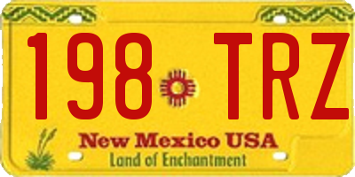 NM license plate 198TRZ