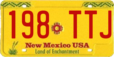 NM license plate 198TTJ