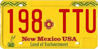 NM license plate 198TTU