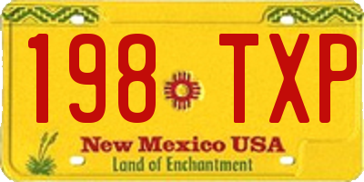 NM license plate 198TXP