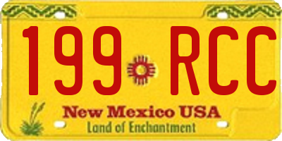 NM license plate 199RCC