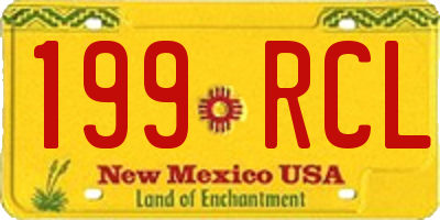 NM license plate 199RCL
