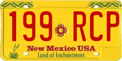 NM license plate 199RCP