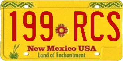 NM license plate 199RCS