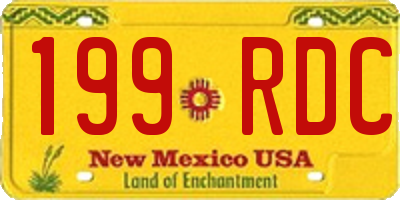NM license plate 199RDC