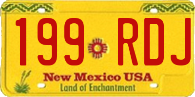 NM license plate 199RDJ