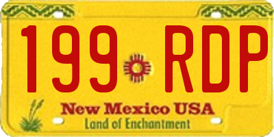 NM license plate 199RDP