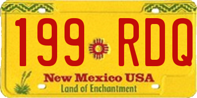 NM license plate 199RDQ