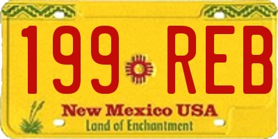 NM license plate 199REB