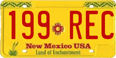 NM license plate 199REC