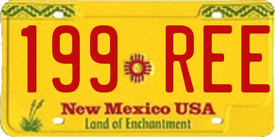 NM license plate 199REE