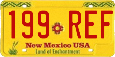 NM license plate 199REF