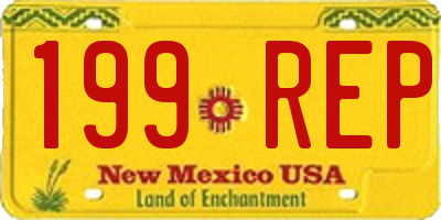 NM license plate 199REP