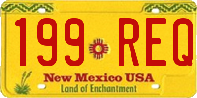 NM license plate 199REQ