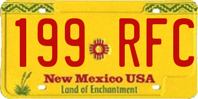 NM license plate 199RFC