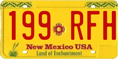 NM license plate 199RFH