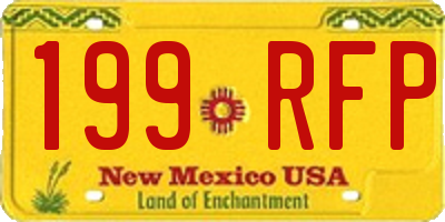 NM license plate 199RFP