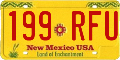 NM license plate 199RFU