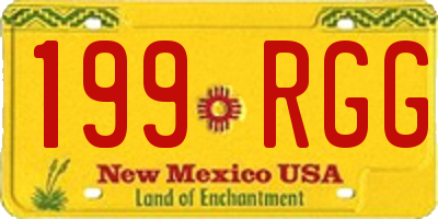 NM license plate 199RGG