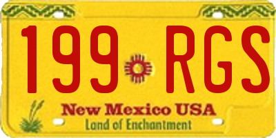 NM license plate 199RGS