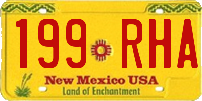NM license plate 199RHA